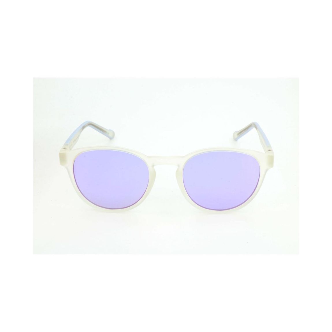 Round Sunglasses Purple Lenses - Transparent main product photo