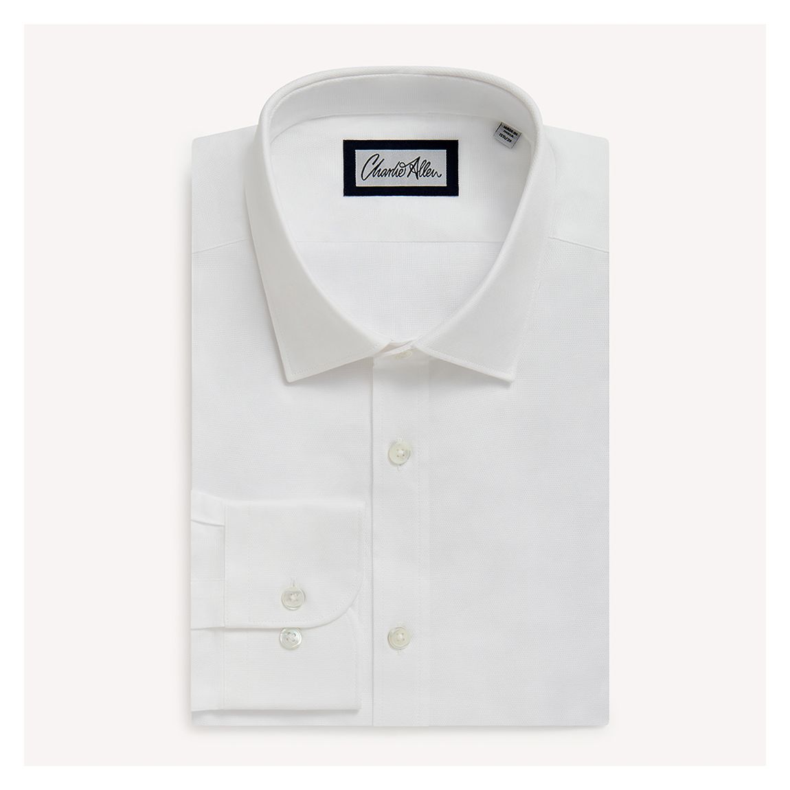 White Regular Fit Cotton Shirt main product photo