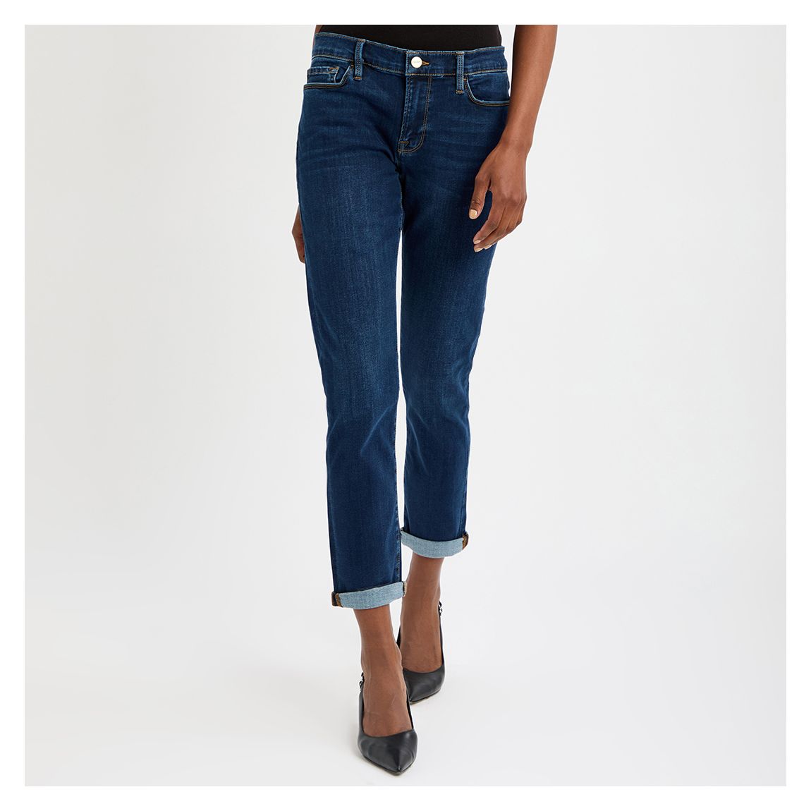 Dark Blue Le Garcon Boyfriend Jean main product photo