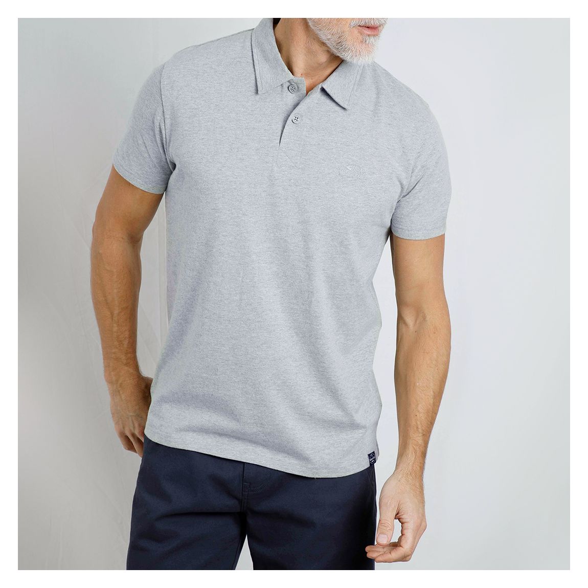 Grey Jetstream Branded Polo main product photo