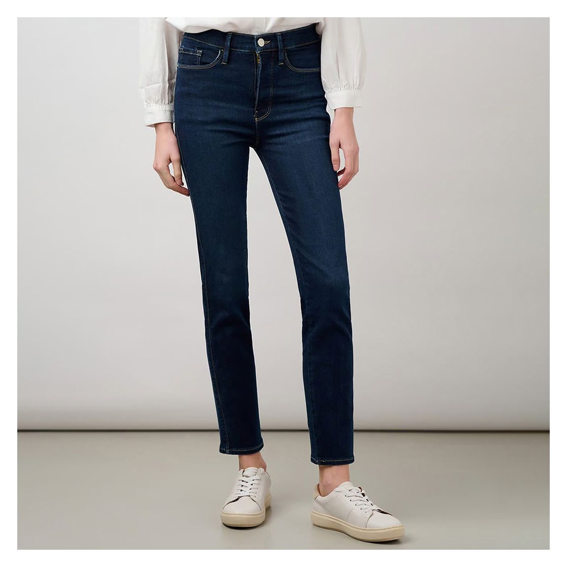 Dark Blue Le Sylvie Wide Leg Jeans main product photo