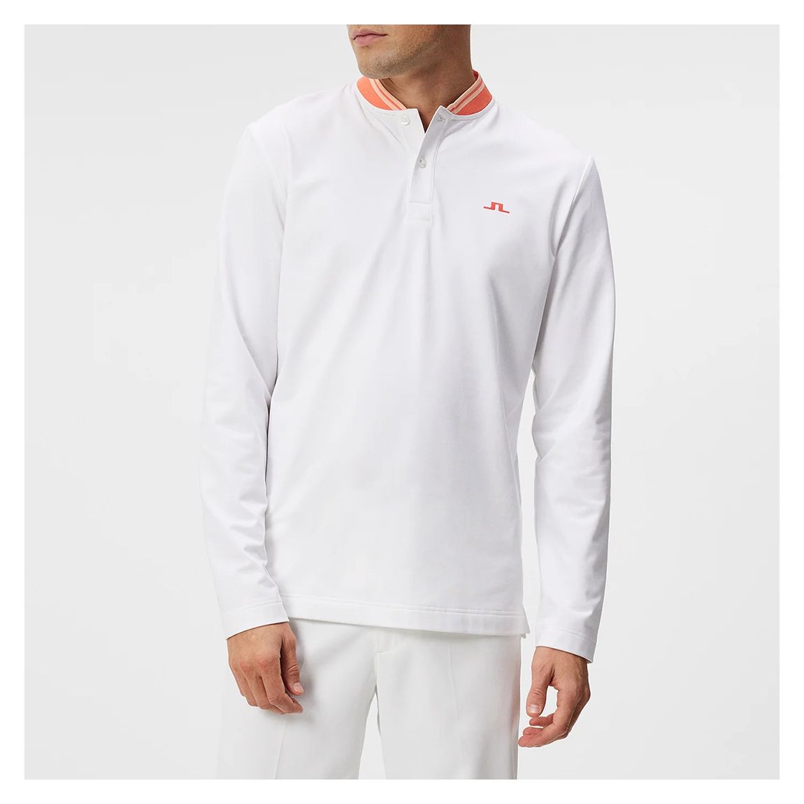 White Tyson Long Sleeve Polo main product photo