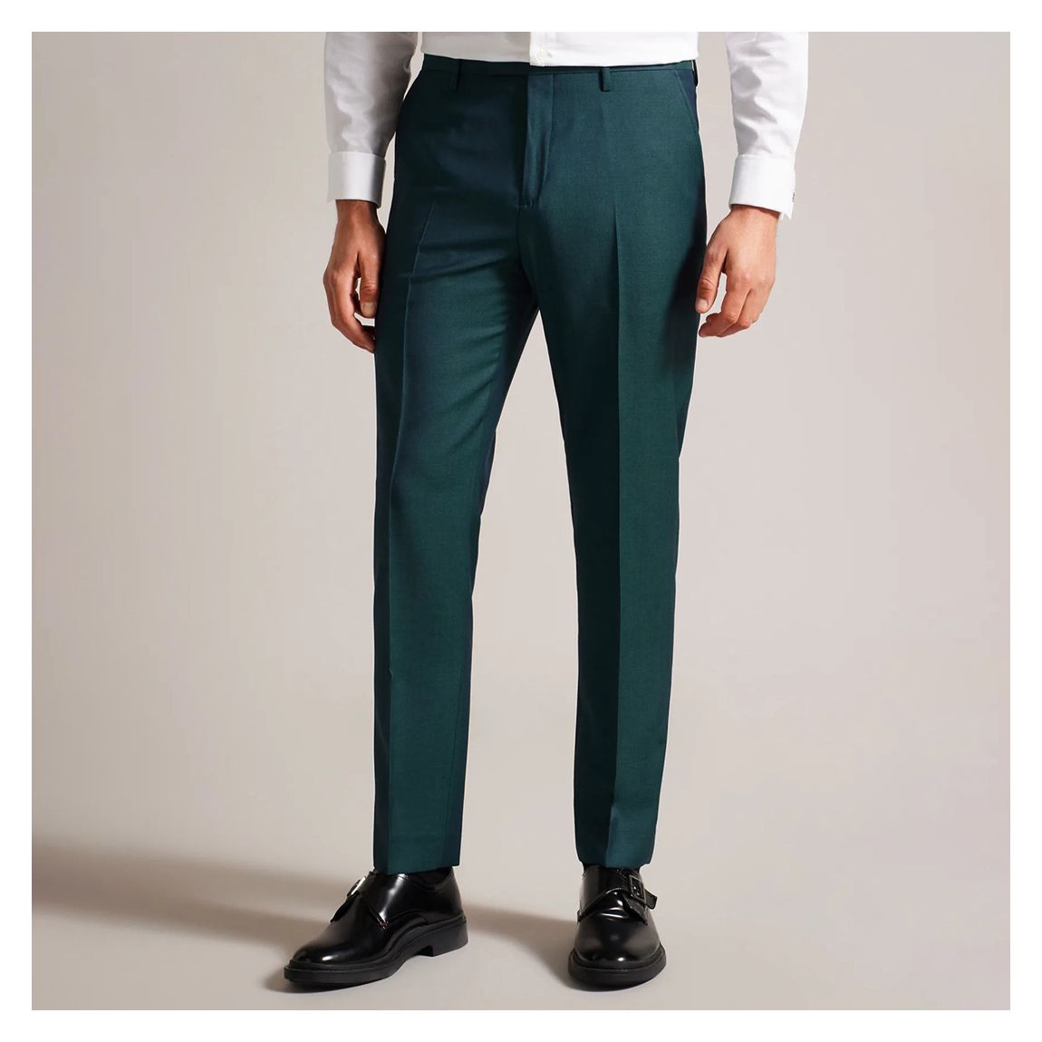 Teal Blue Wool Tonic Suit Trouser main product photo