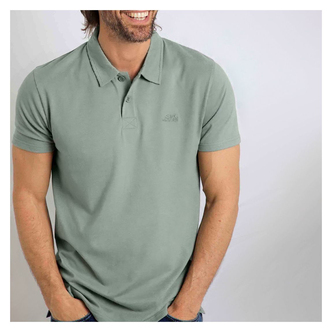 Green Jetstream Polo Shirt main product photo