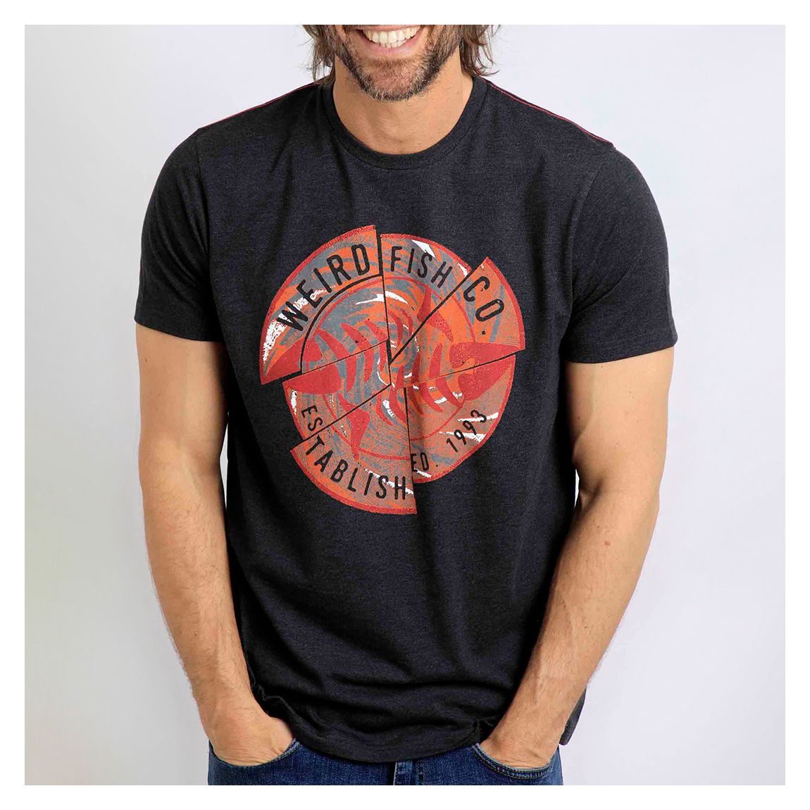 Black Vortex Graphic T-Shirt main product photo