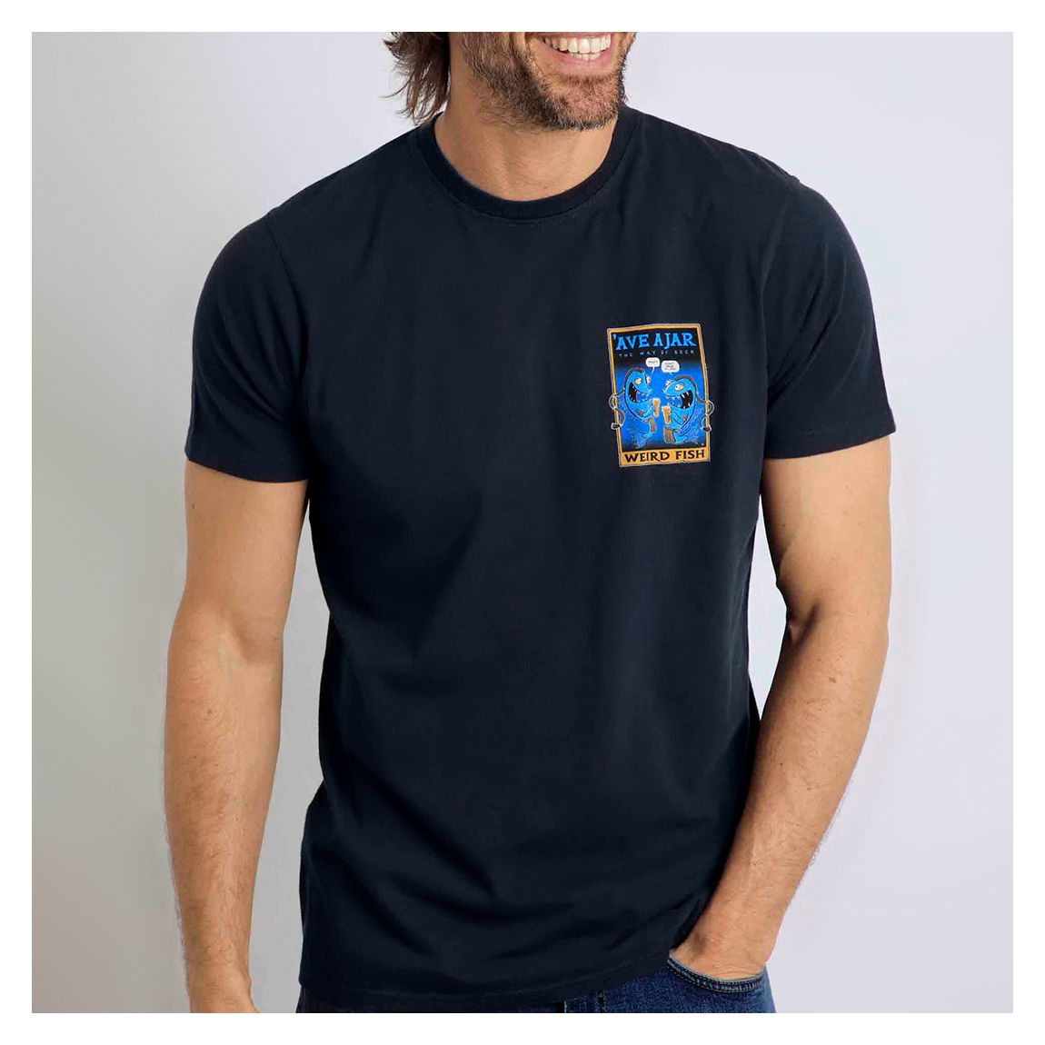 Navy Ave Cotton T-Shirt main product photo