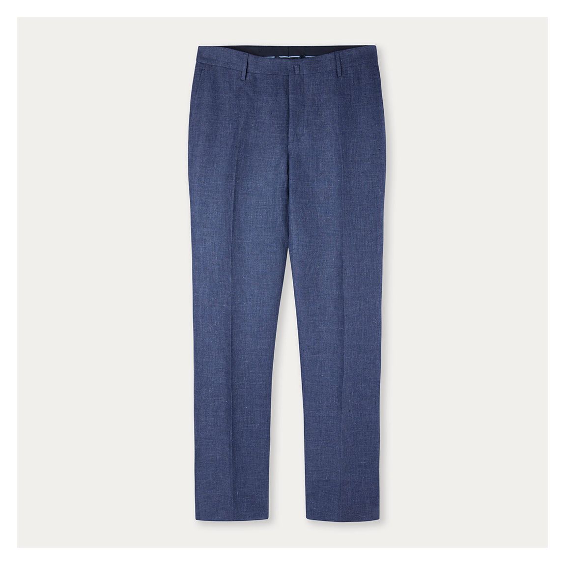 Navy Delave Linen Trousers main product photo