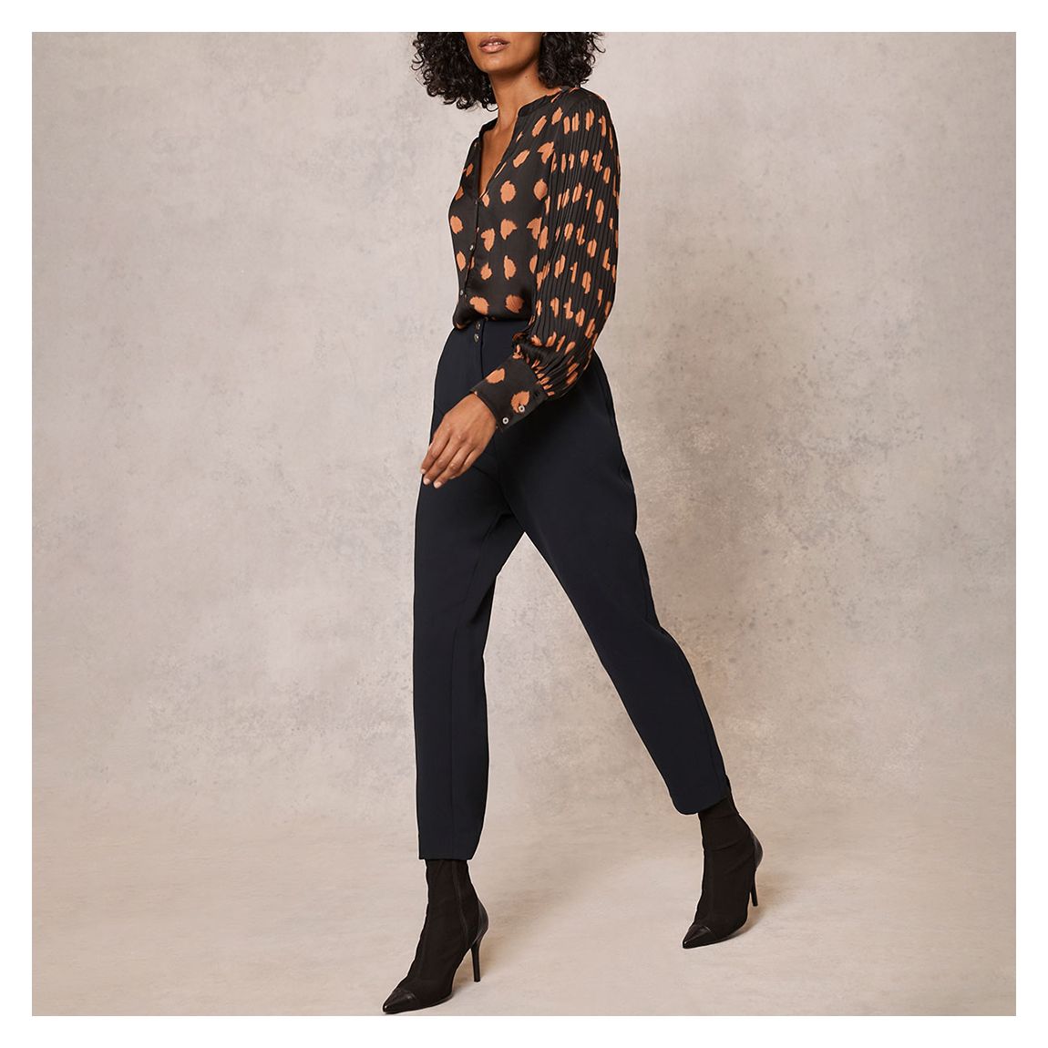 Navy Slim Tailored Trousers main product photo