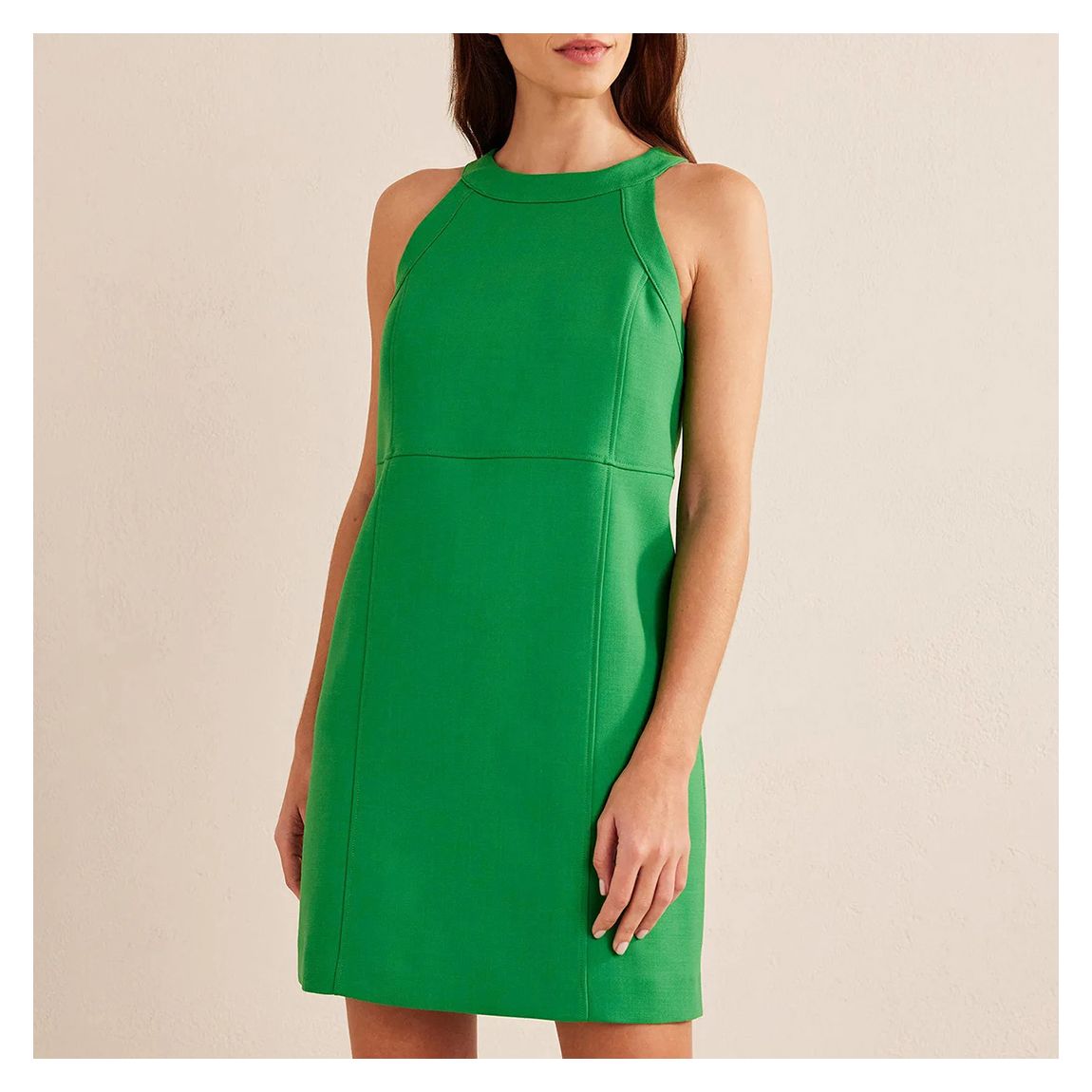 Green Sleeveless Mini Shift Dress main product photo