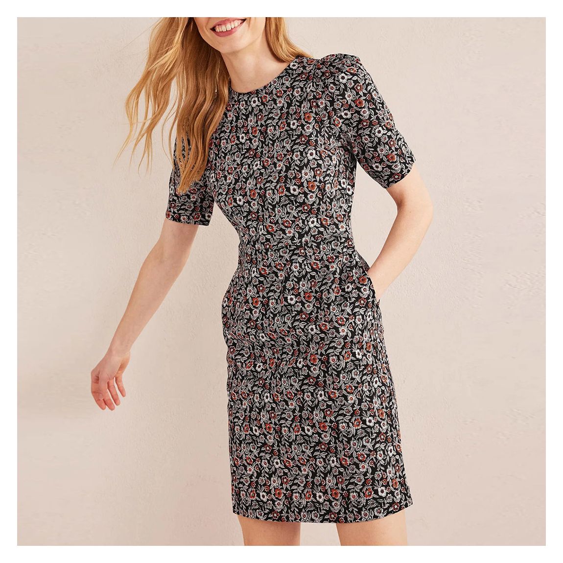 Black Zoe Jersey Dress main product photo