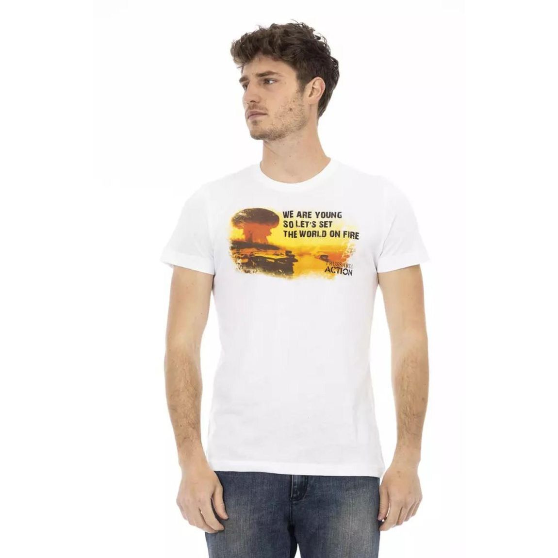 Graphic Tee Casual Style - White T-Shirts main product photo