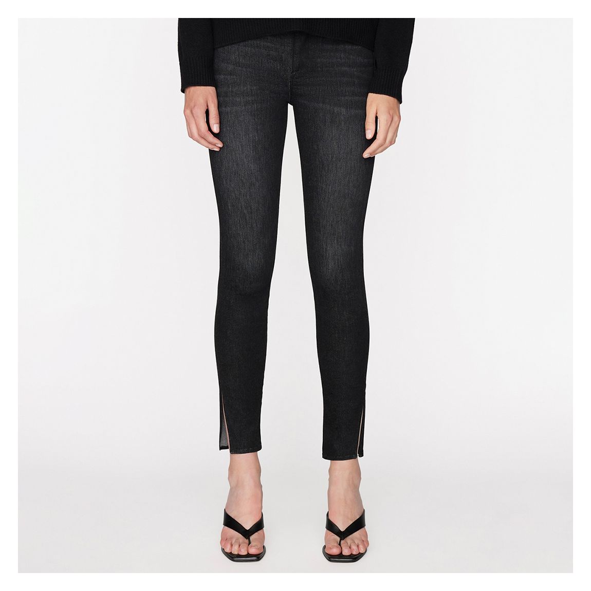Black Le High Skinny Stretch Jeans main product photo