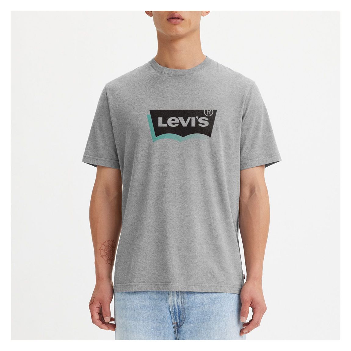 Grey Relaxed Fit Cotton T-Shirt main product photo