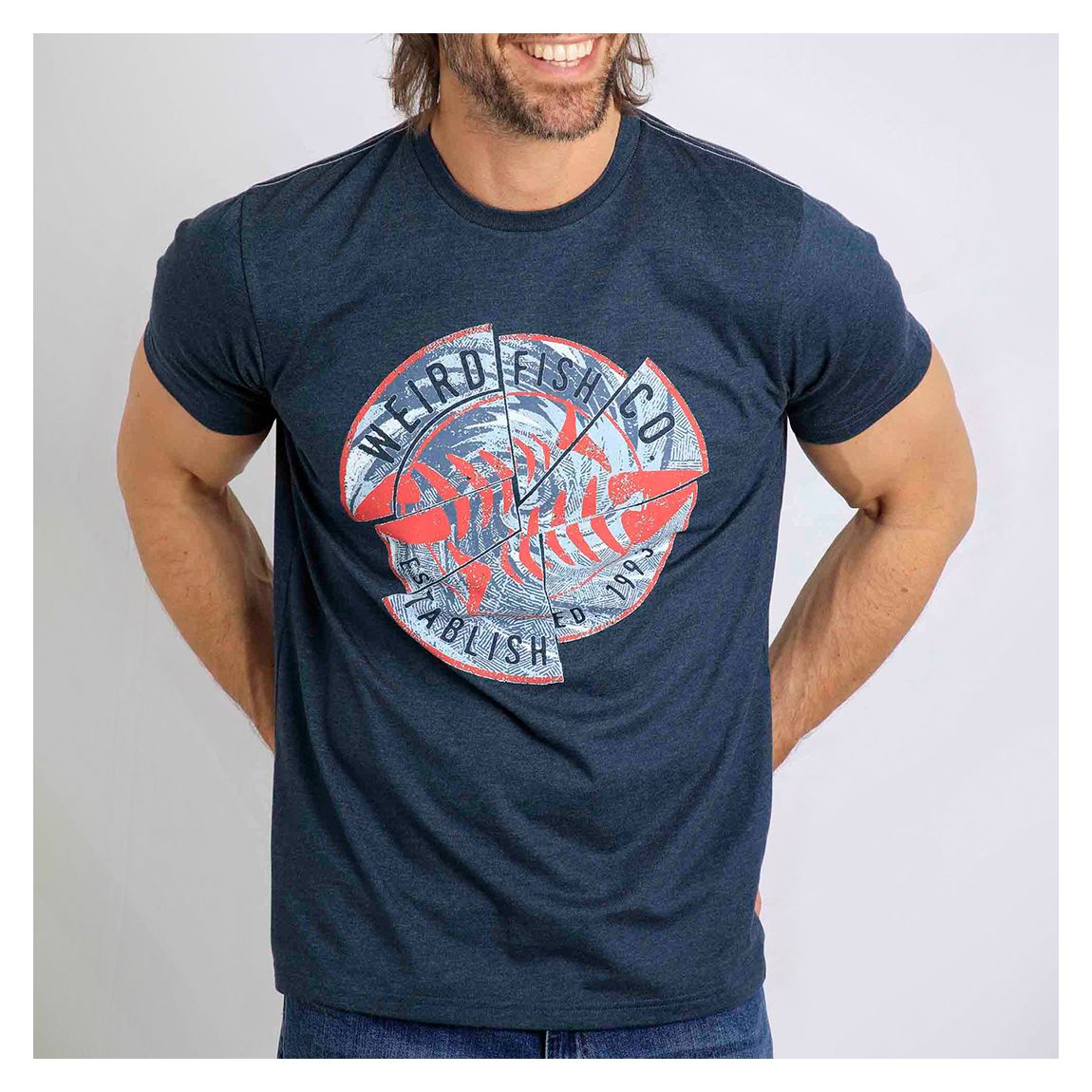 Navy Vortex Graphic T-Shirt main product photo