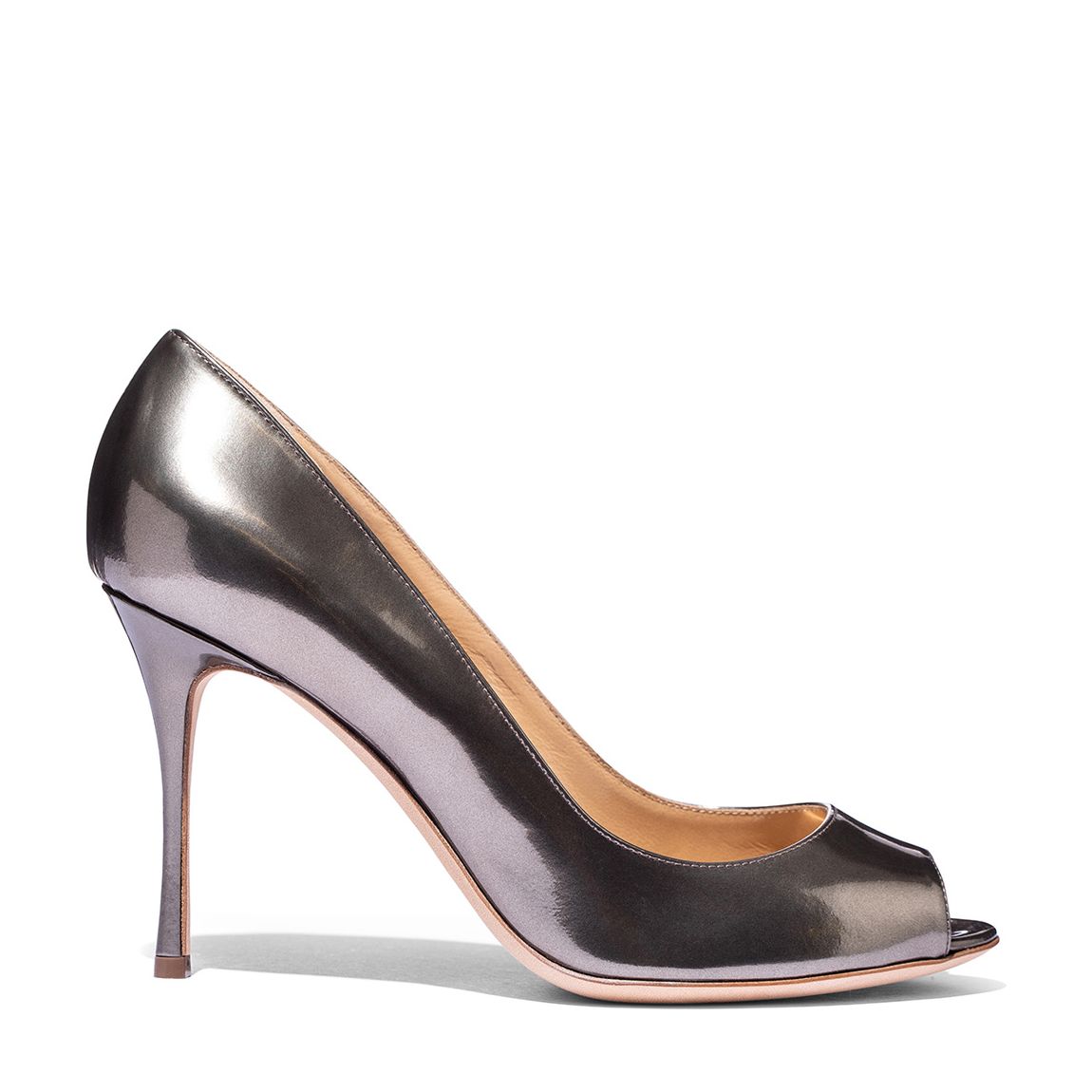 Metallic Peep Toe Pump Heels main product photo