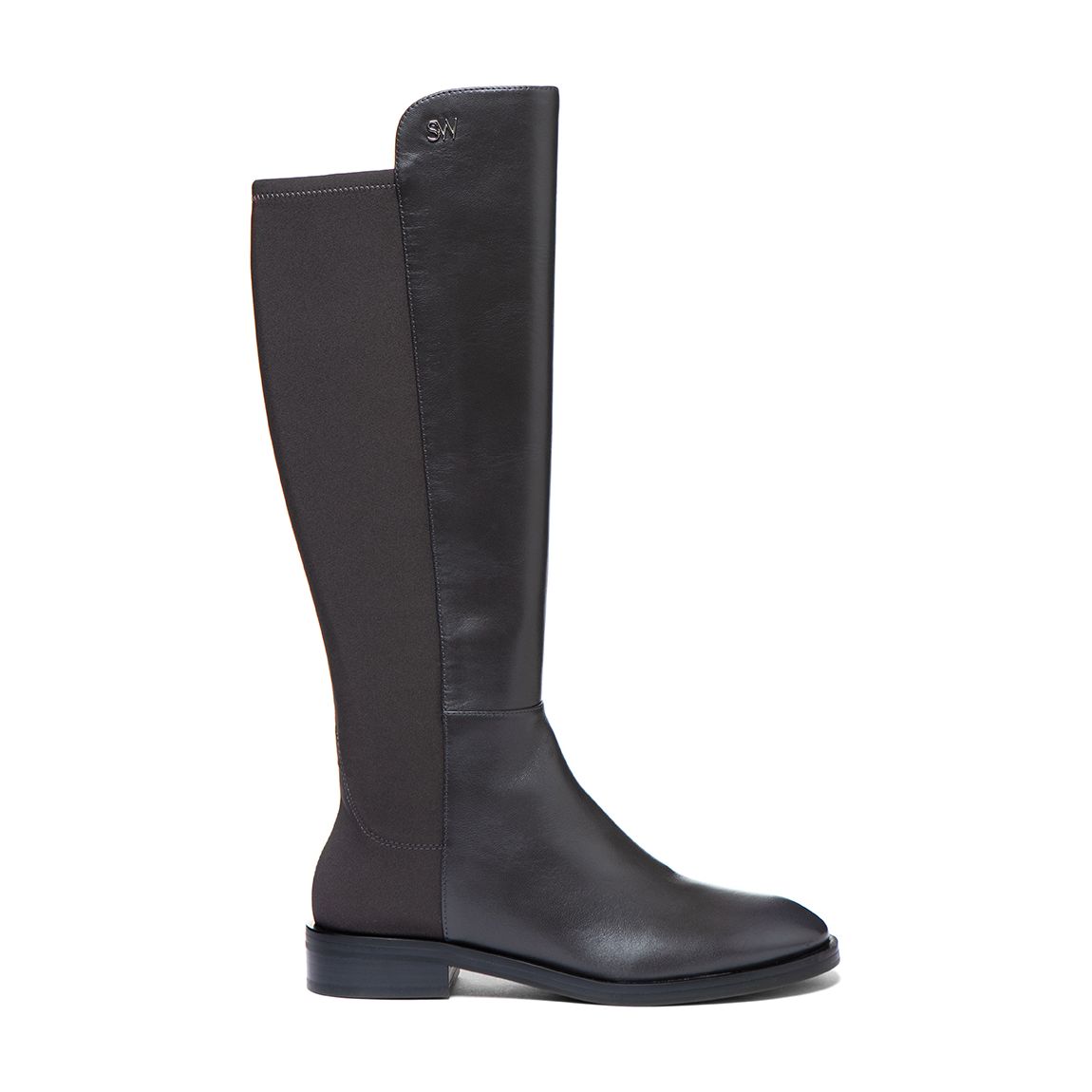 Slate Grey Leather Keelan City Long Boot main product photo