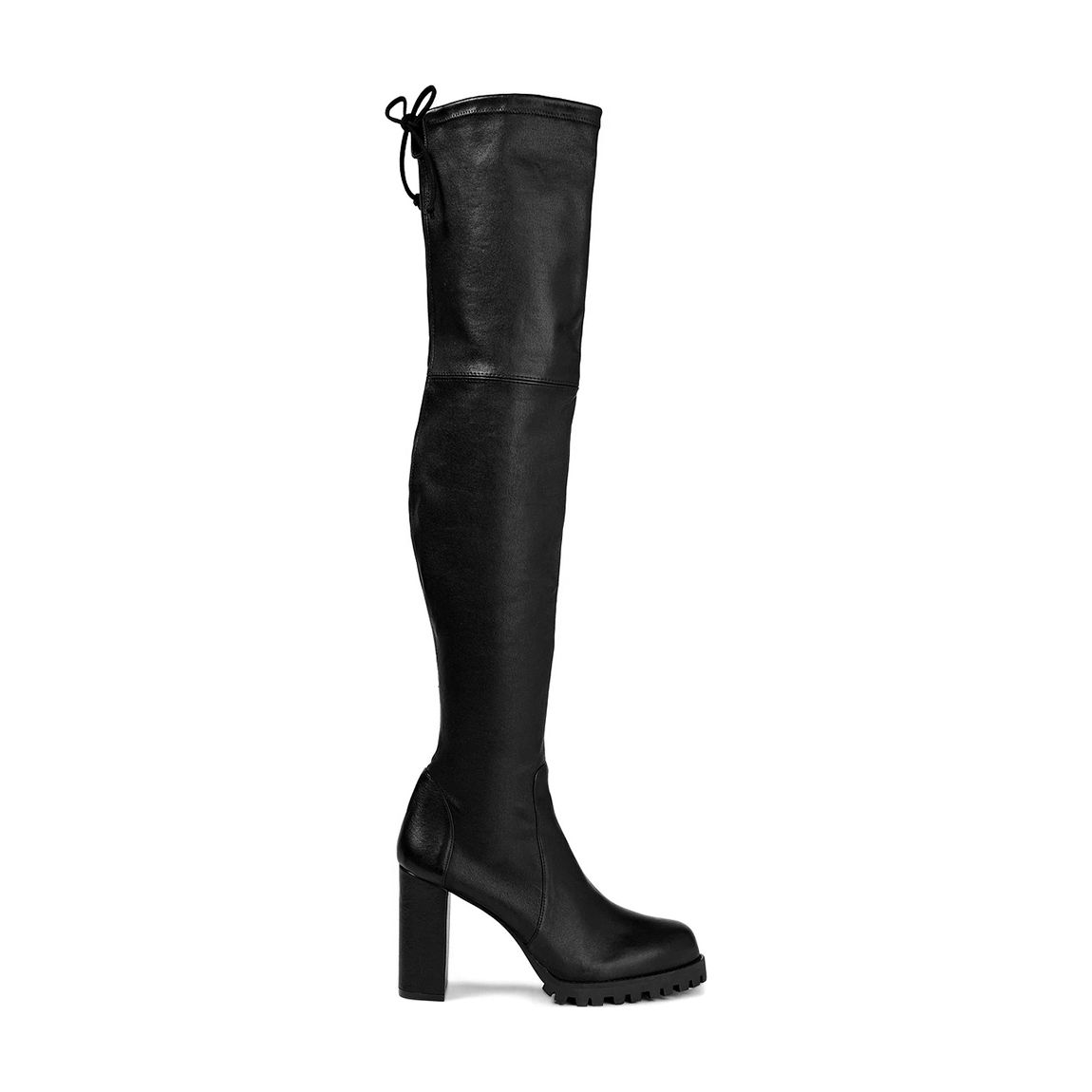 Black Zoella Leather Over The Knee Boots main product photo