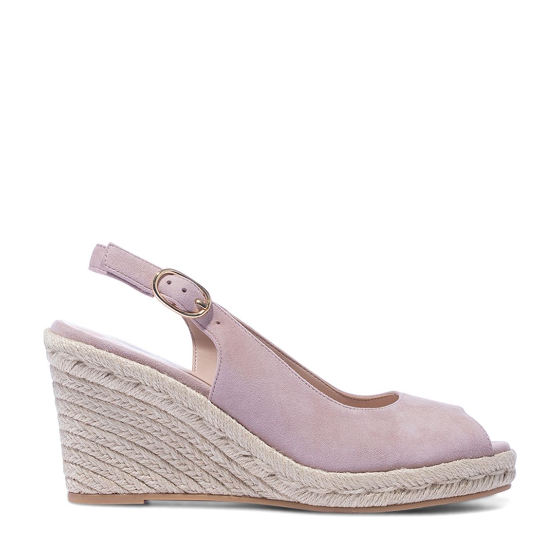 Dolce Pink Suede Slingback Espadrilles main product photo