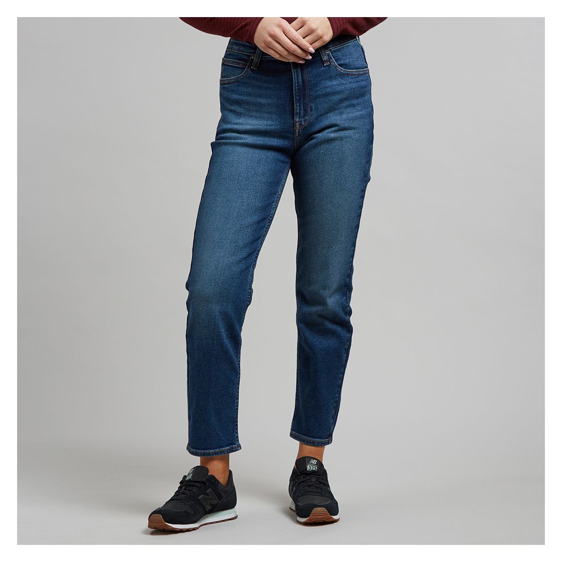 Dark Blue Carol Straight Stretch Jeans main product photo