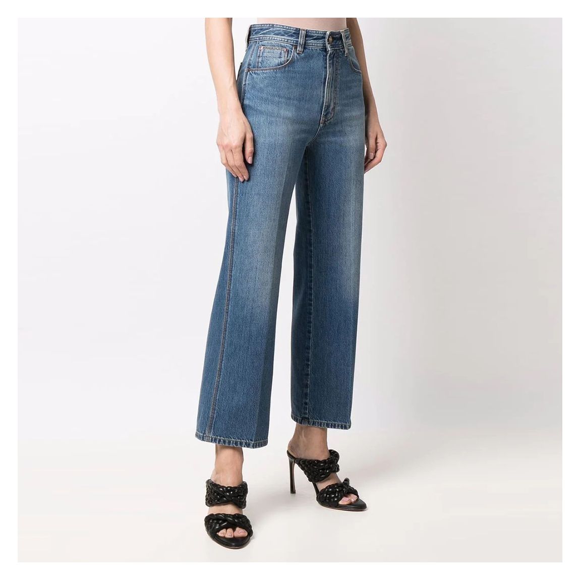 Light Indigo Stevie Wide Leg Jeans main product photo
