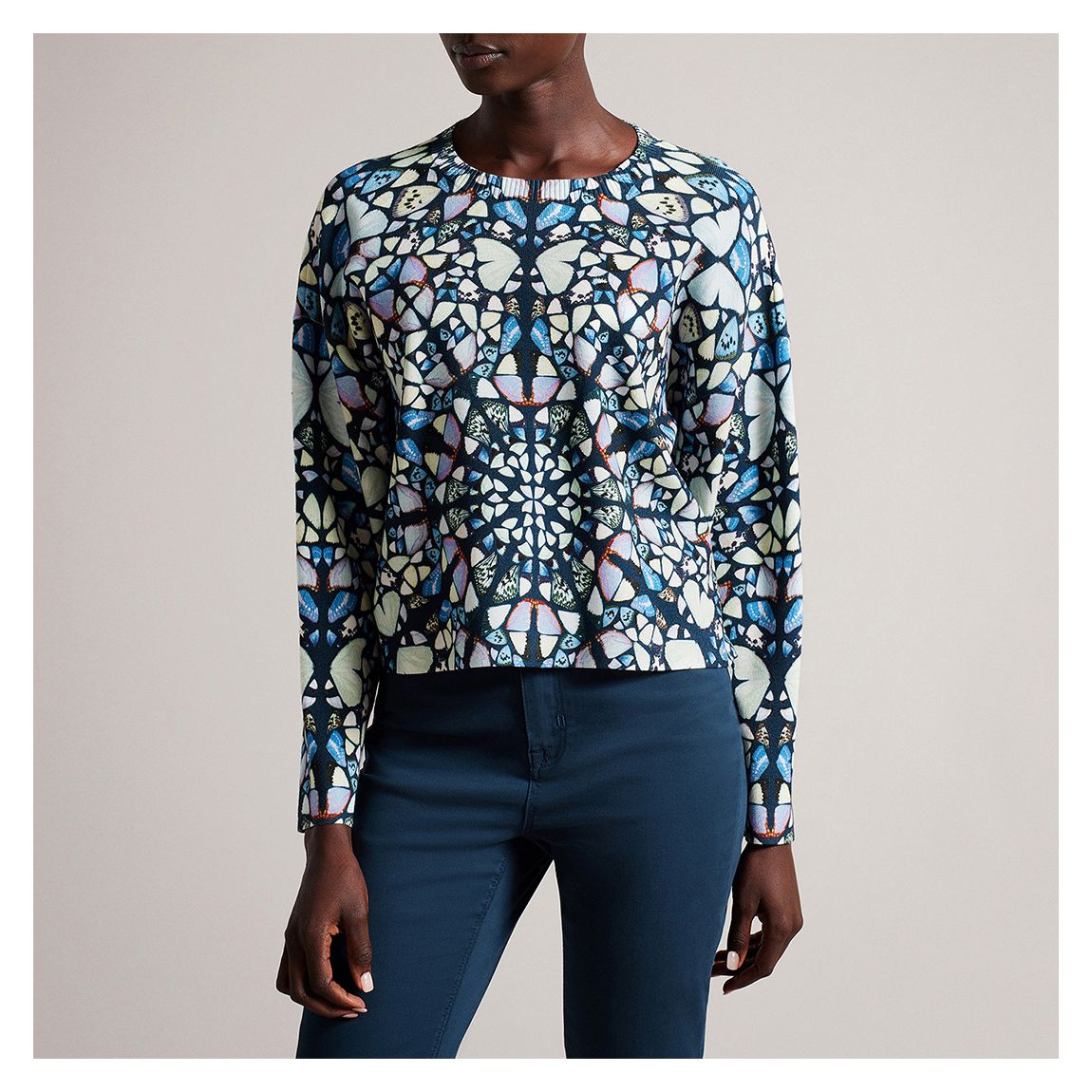 Blue Multi Ashlina Printed Jumper main product photo