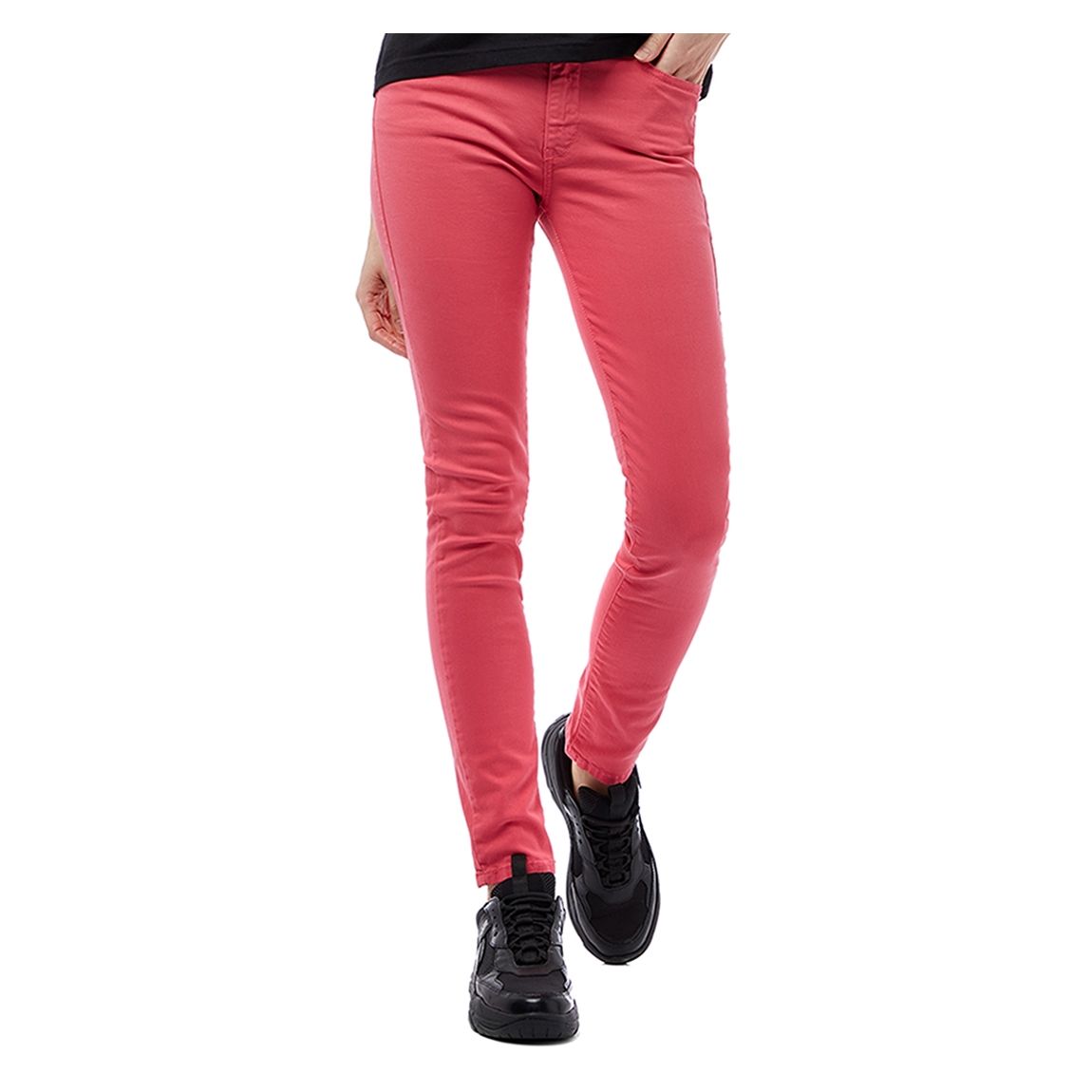 Bright Pink Roisin Stretch Skinny Jeans main product photo