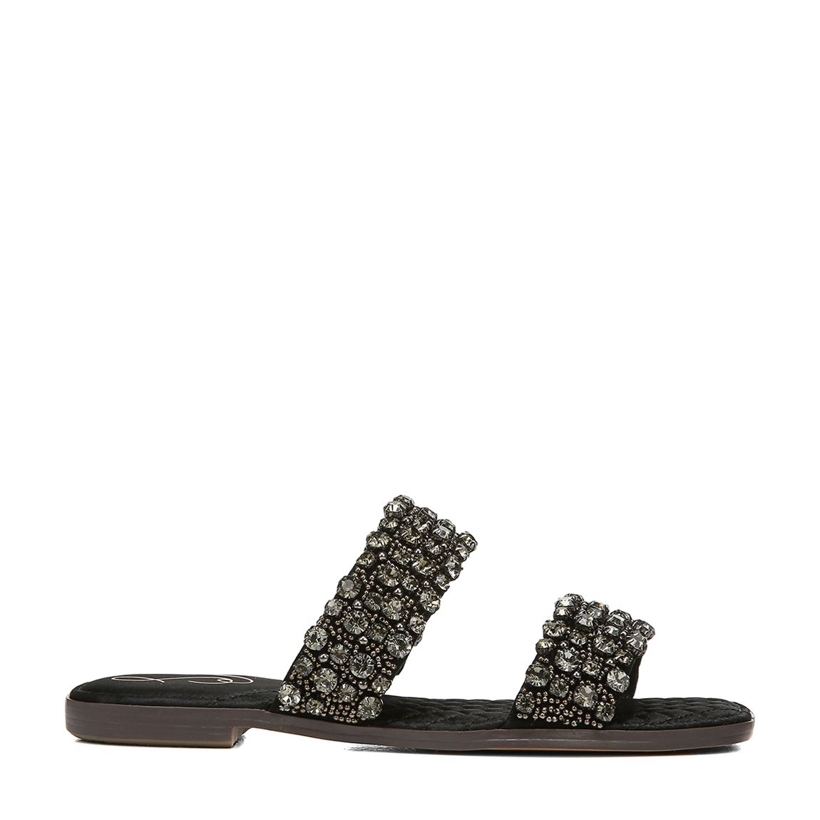 Black Ezel Suede Slide Sandals main product photo