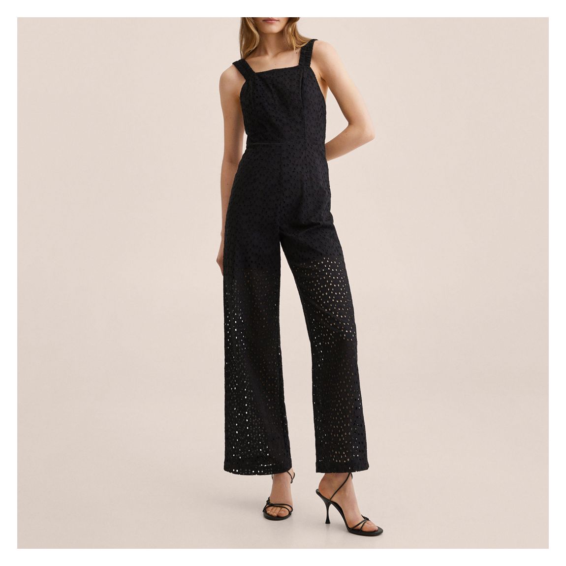 Black Swiss Embroidery Jumpsuit main product photo