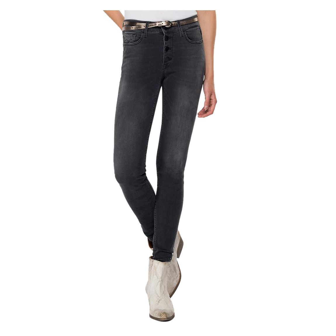 Grey Luzien Skinny Stretch Jeans main product photo