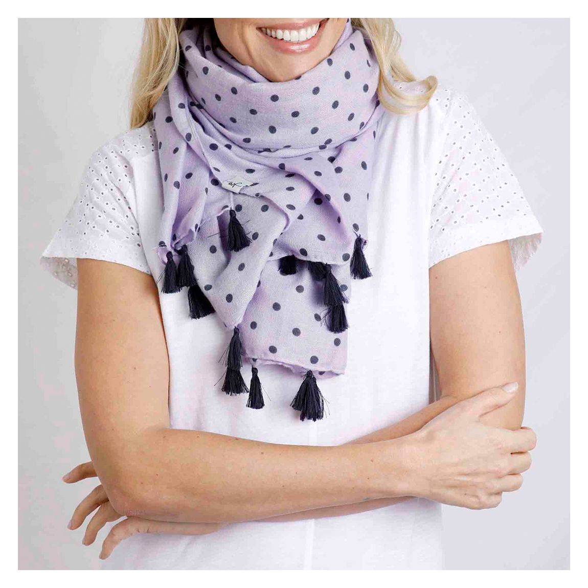 Purple Marelia Printed Scarf main product photo