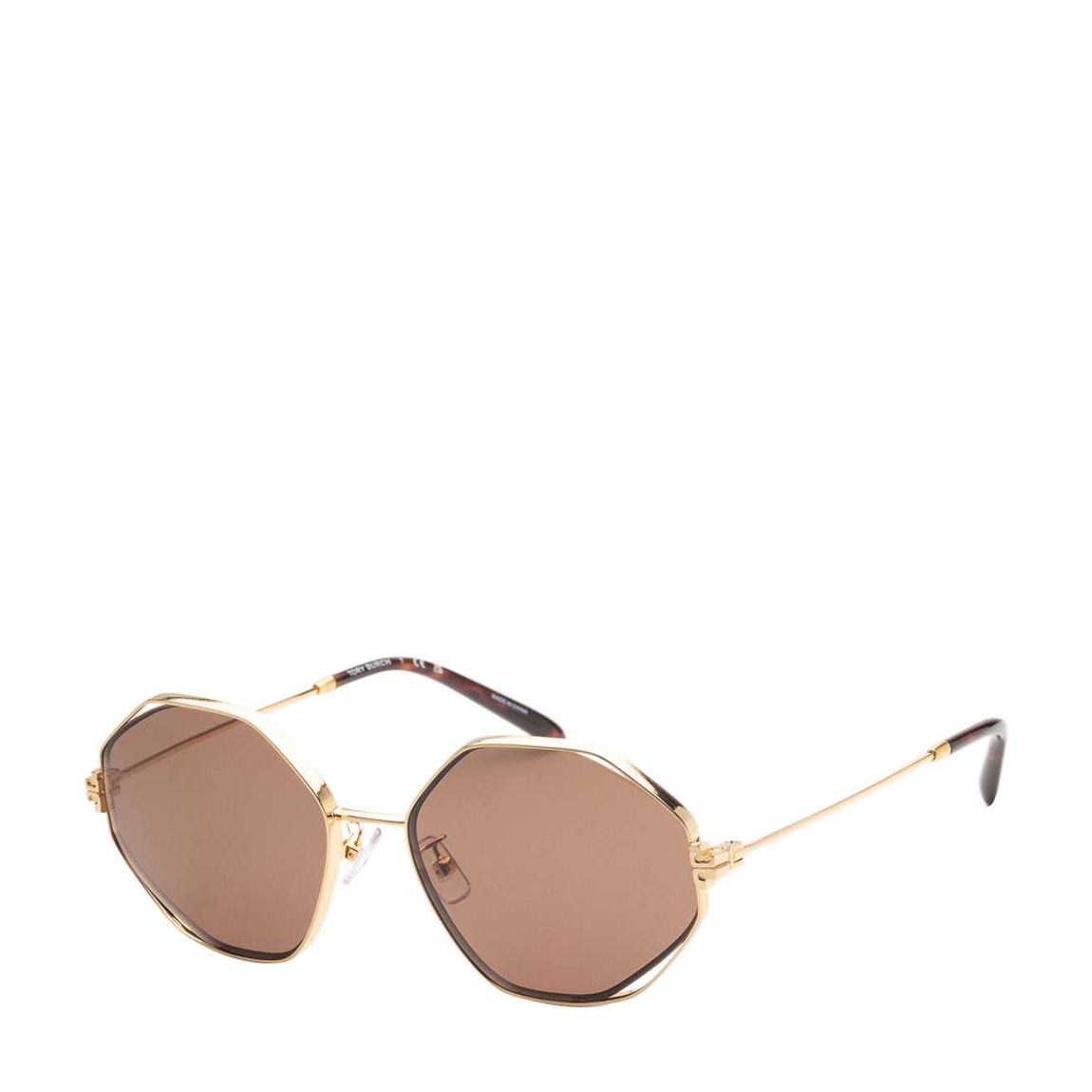 Women's Gold Tory Burch Sunglasses 56mm main product photo