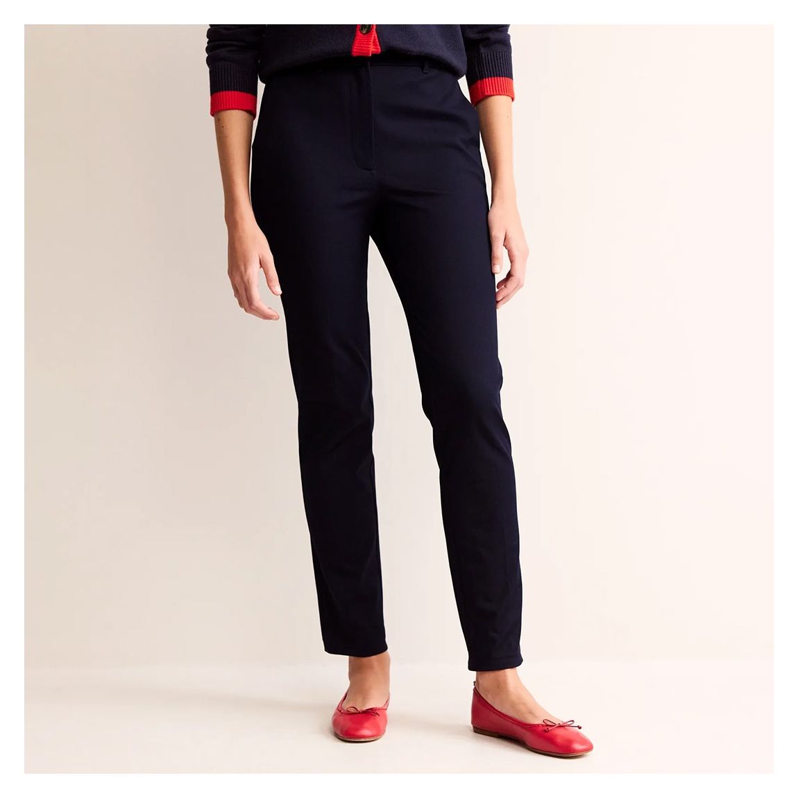 Navy Highgate Bi-Stretch Trousers main product photo