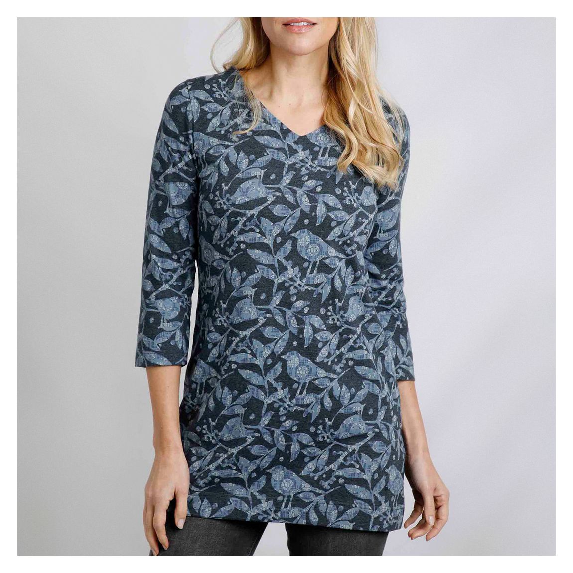Navy Printed Jersey Tunic main product photo