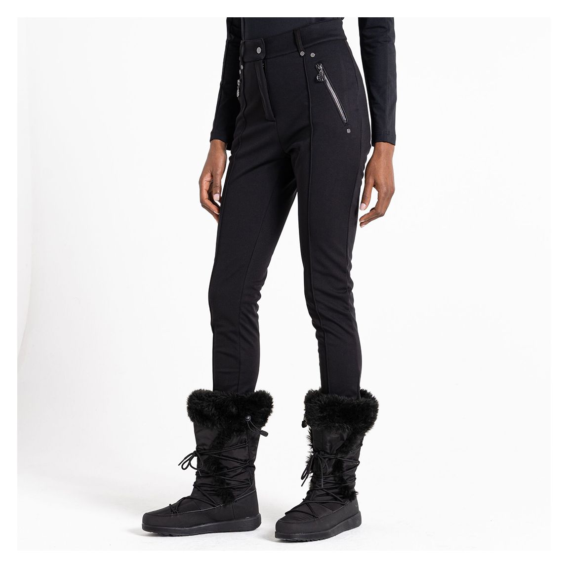 Black Lightweight Waterproof Ski Trousers main product photo