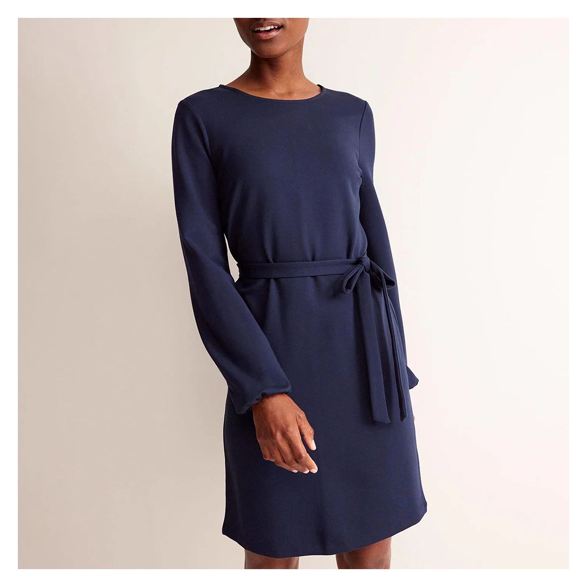 Navy Violet Ponte Shift Dress main product photo