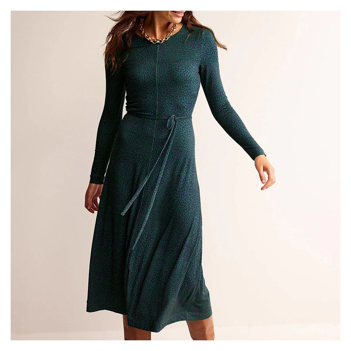 Green Lucy Jersey Midi Dress main product photo