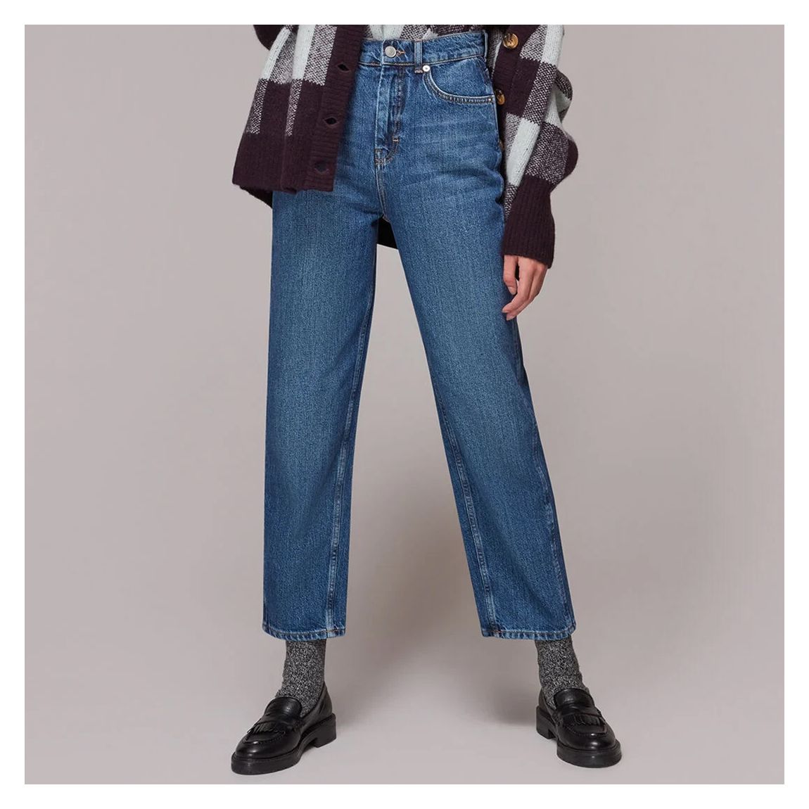 Blue Tall Authentic Barrel Leg Jeans main product photo