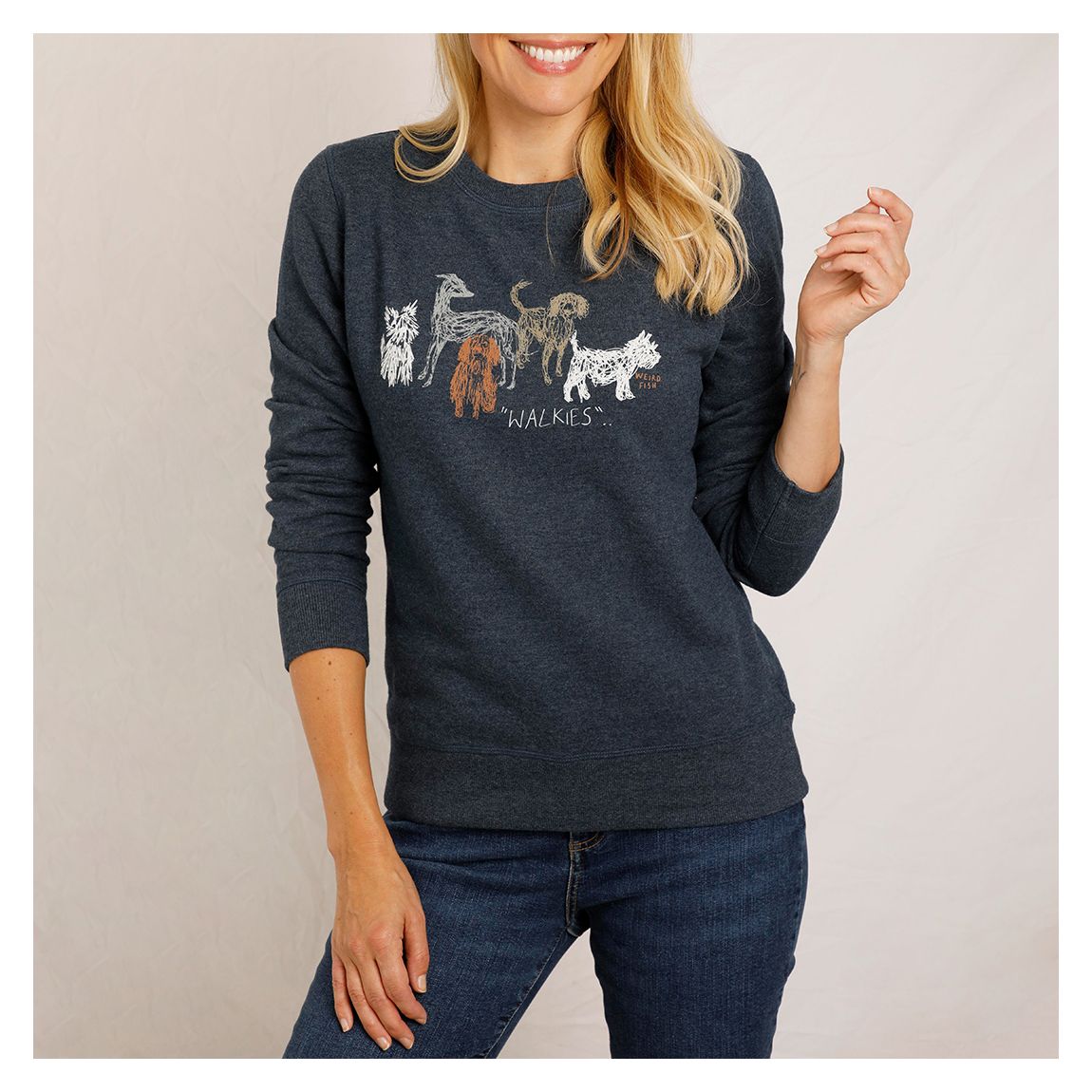 Navy Chidham Sweatshirt main product photo