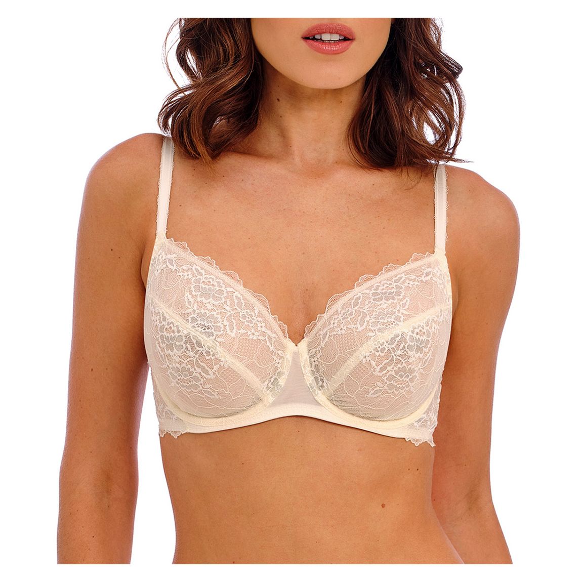 White Lace Perfection Underwire Bra main product photo