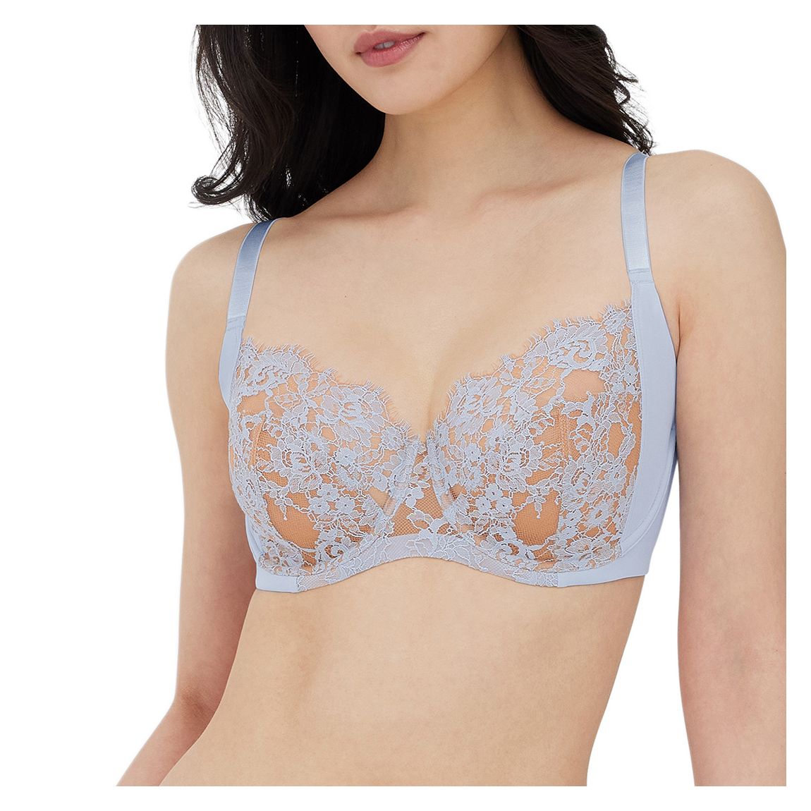 Blue Full Coverage Balconette Bra main product photo