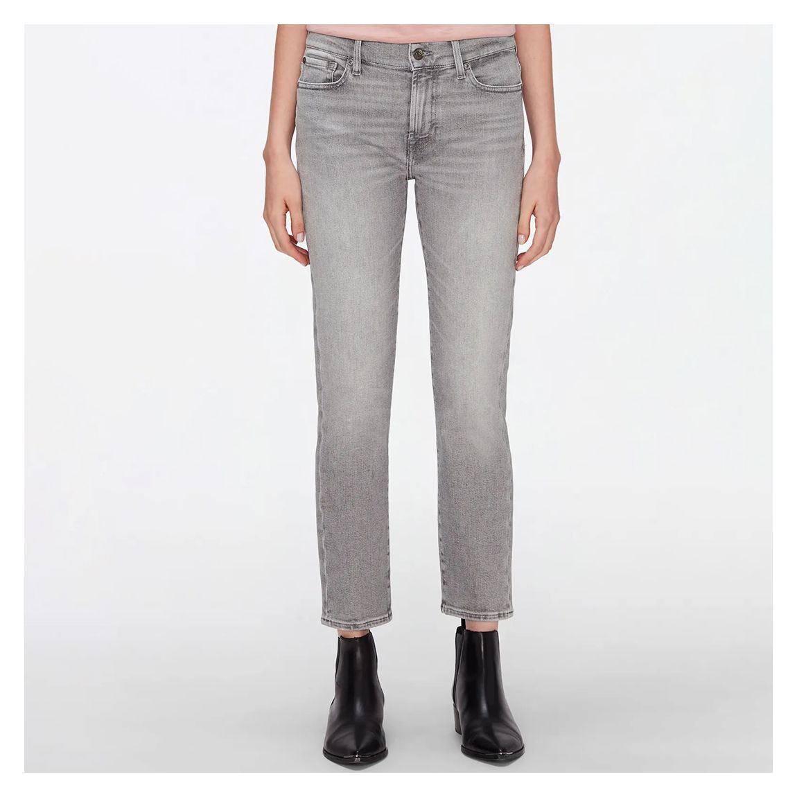 Grey Roxanne Stretch Jeans main product photo