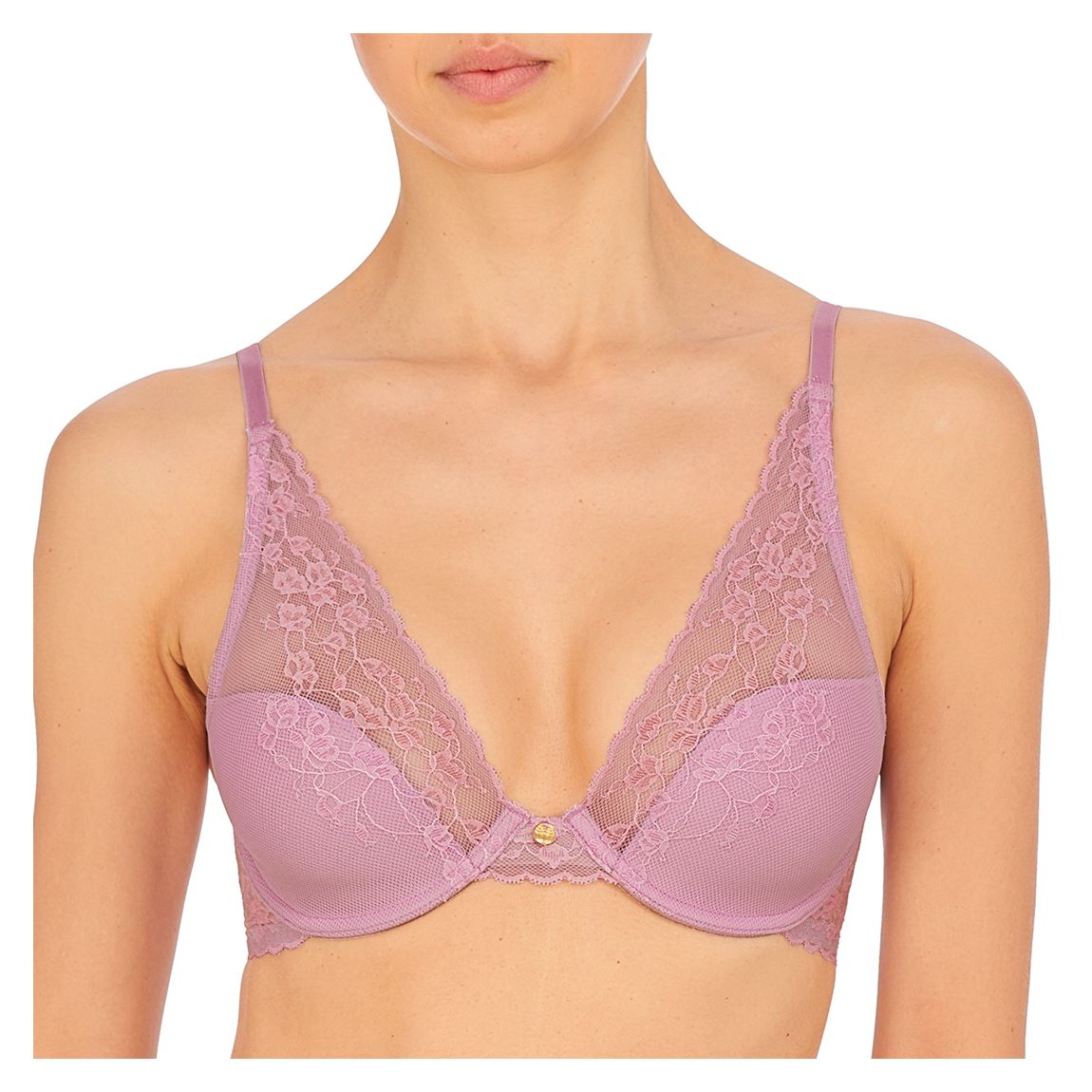 Pink Cherry Blossom Convertible Contour Underwire Bra main product photo