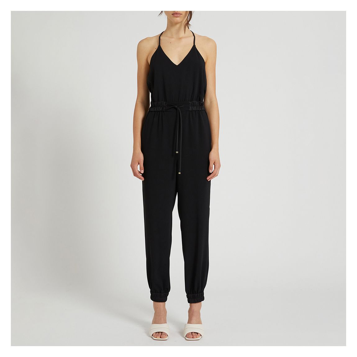Black Theodor Lace Jumpsuit main product photo