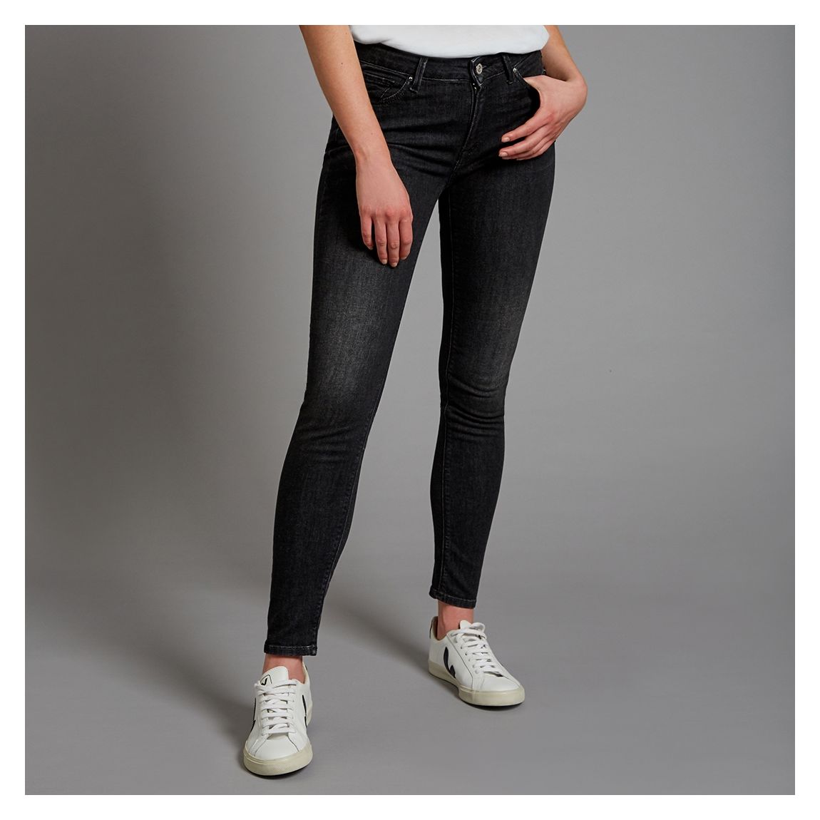 Black New Luz Skinny Stretch Jeans main product photo