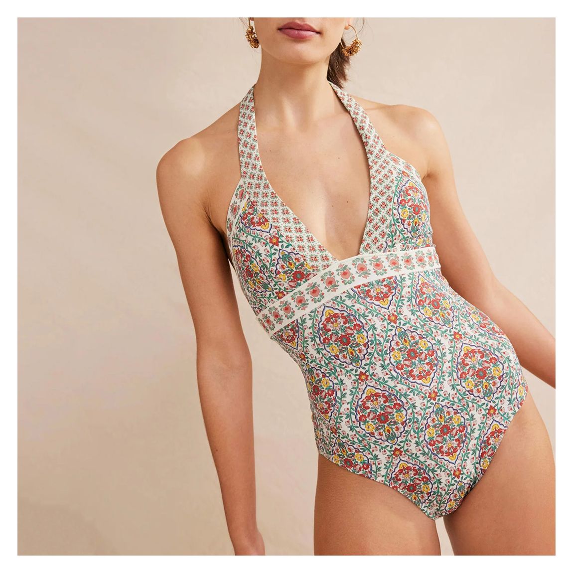 Multi Ithaca Halter Swimsuit main product photo