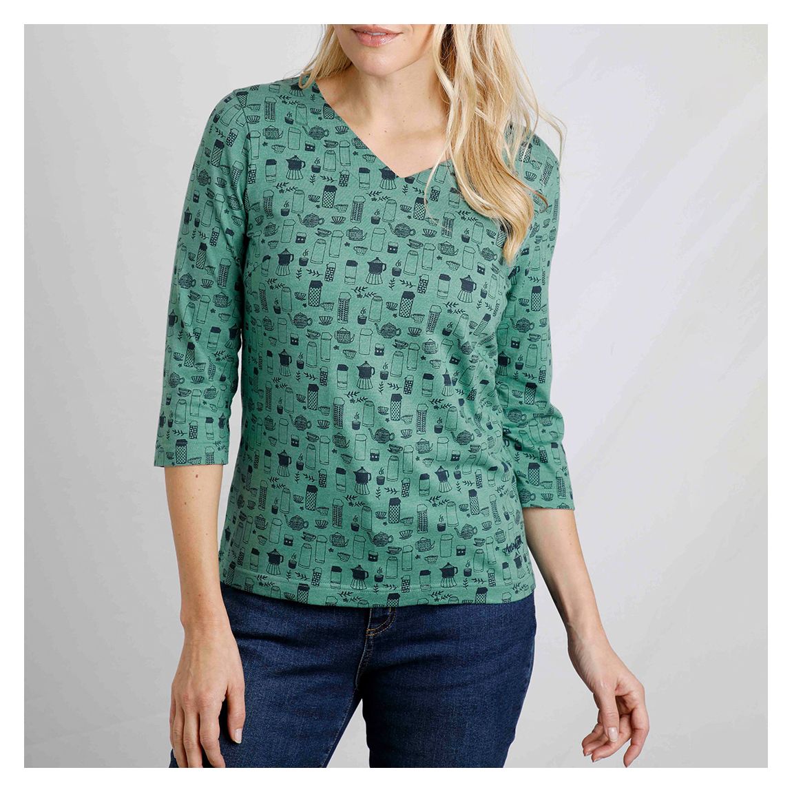 Green Nanaimo Jersey Top main product photo
