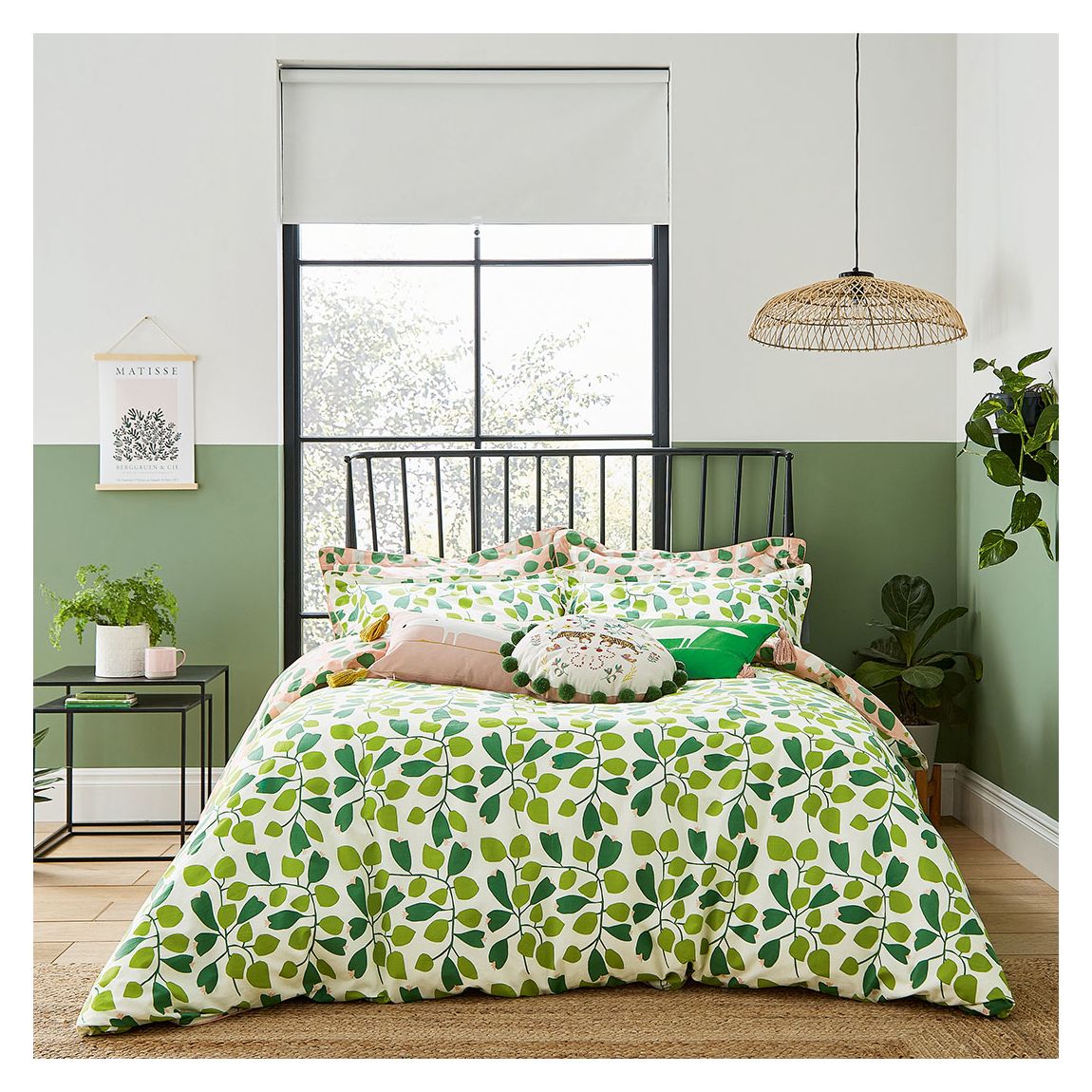Rosehip Single Duvet Cover Set, Mint Leaf & Zest main product photo