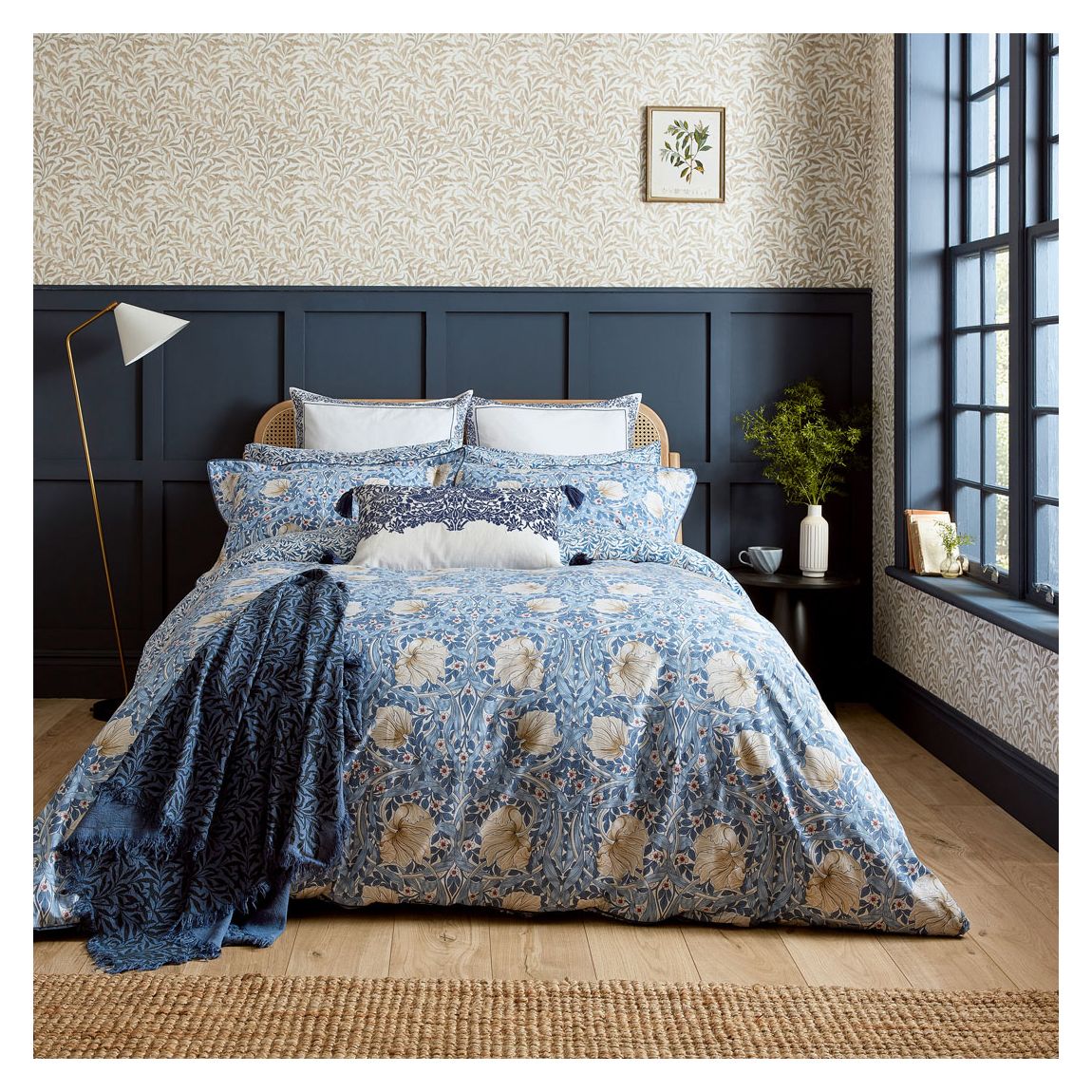 Pimpernel Double Duvet Cover, Woad main product photo