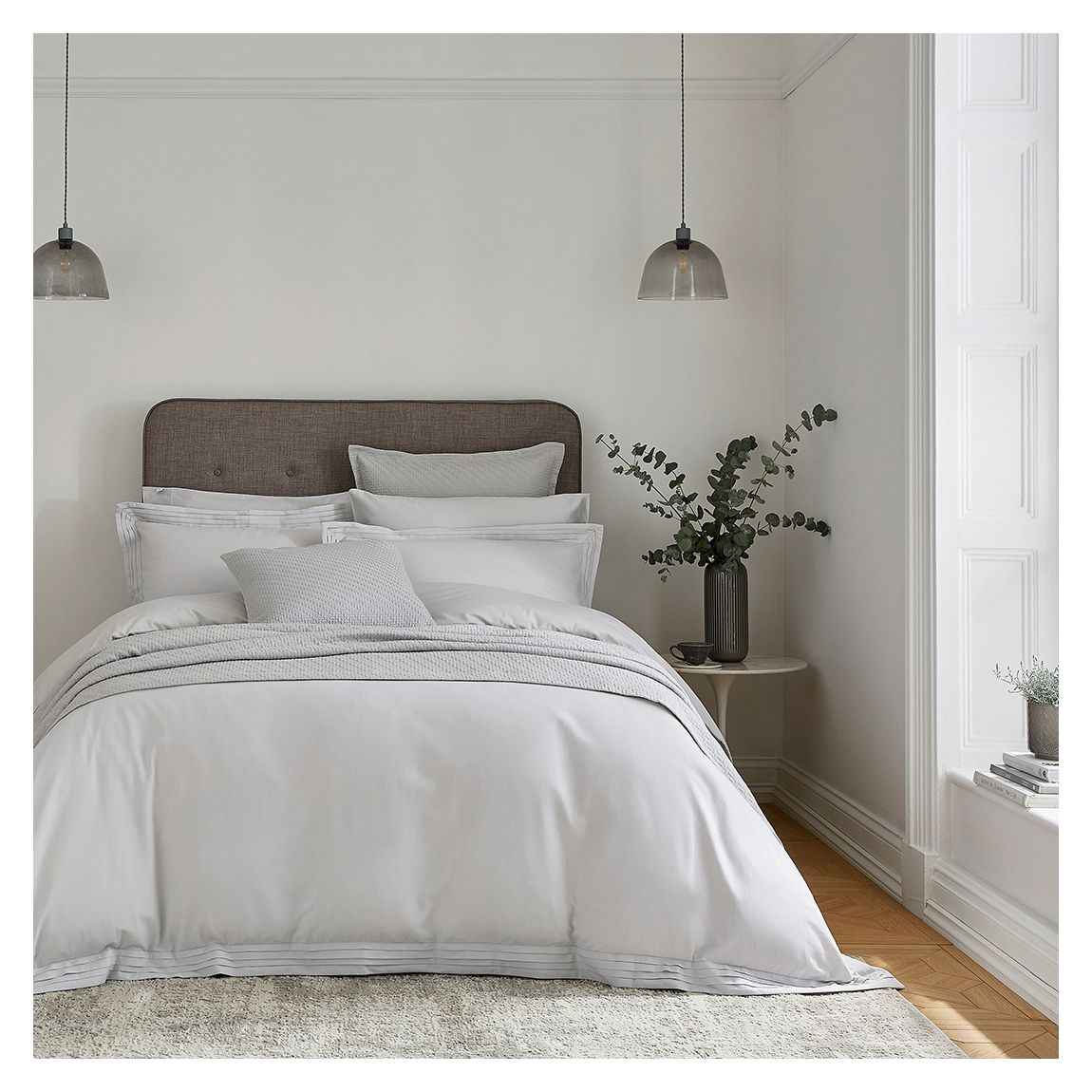 Vendi Double Duvet Cover, Silver main product photo