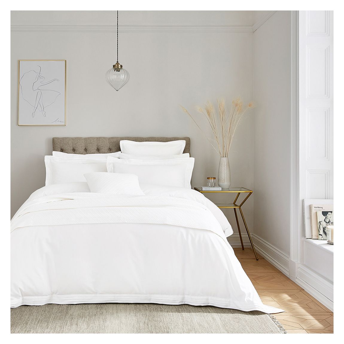 Vendi King Duvet Duvet Cover, White main product photo